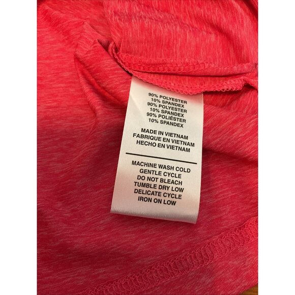 London Fog Men's Poly Textured Space Dye Polo Medium Fuscia NWT - Picture 4 of 5